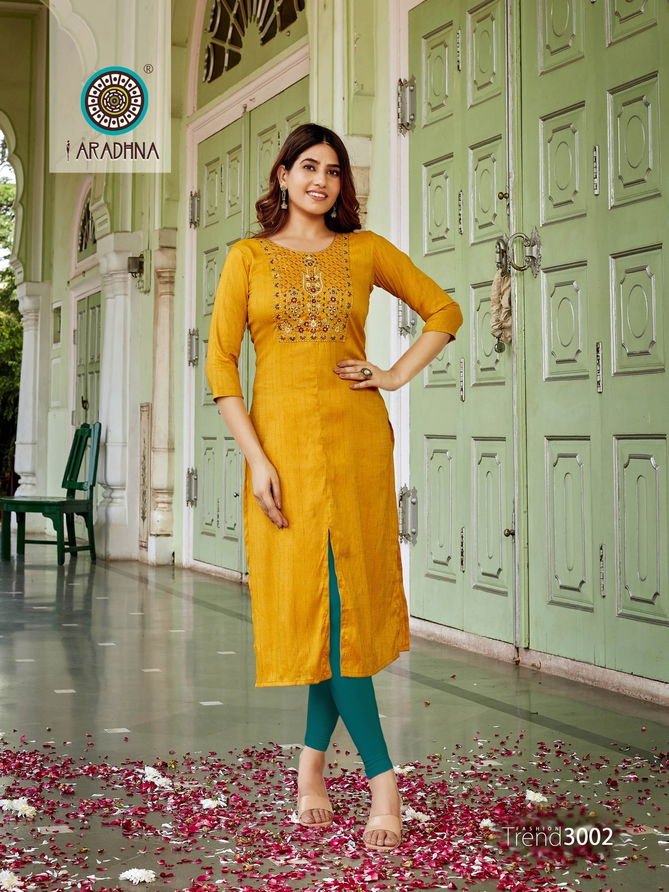 Aradhna Fashion Trend 3 Stylish Fancy Wear Wholesale Designer Kurtis